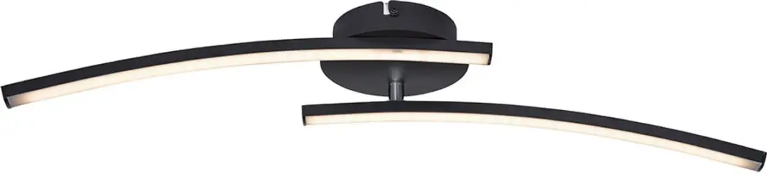Globo LED Plafondlamp Zwart 12W 1000lm