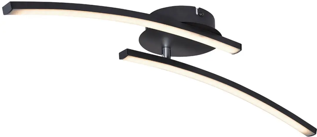 Globo LED Plafondlamp Zwart 12W 1000lm