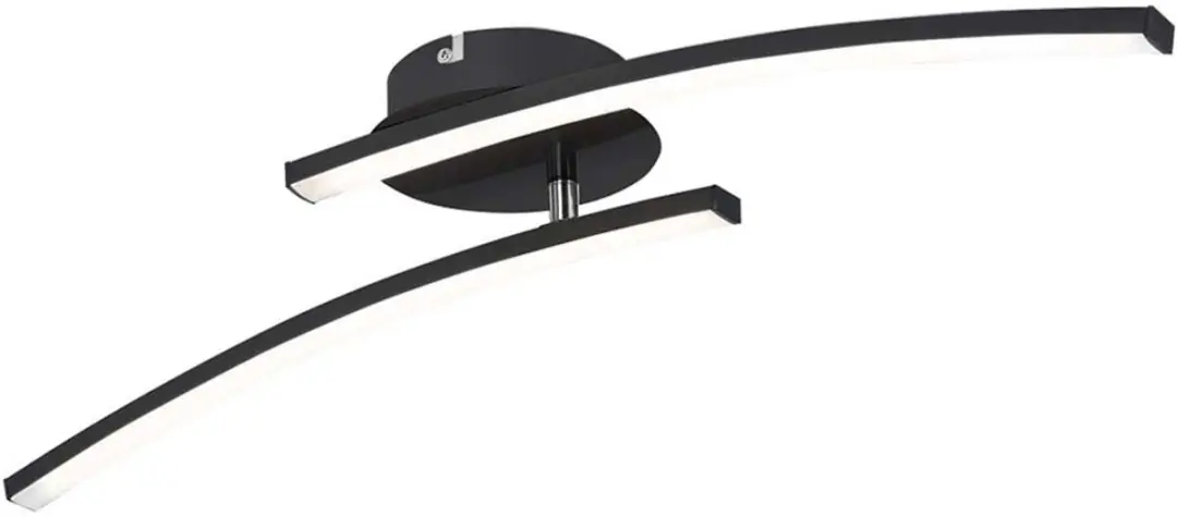Globo LED Plafondlamp Zwart 12W 1000lm