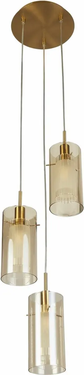 Searchlight Multi Pendel 3 Lichts Hanglamp - Brons - Ø26cm