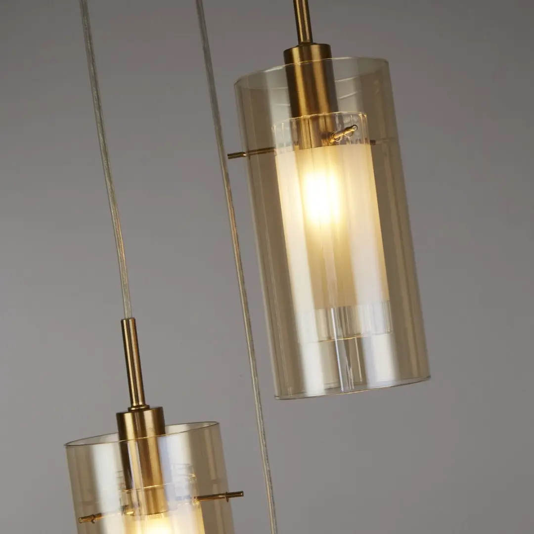 Searchlight Multi Pendel 3 Lichts Hanglamp - Brons - Ø26cm