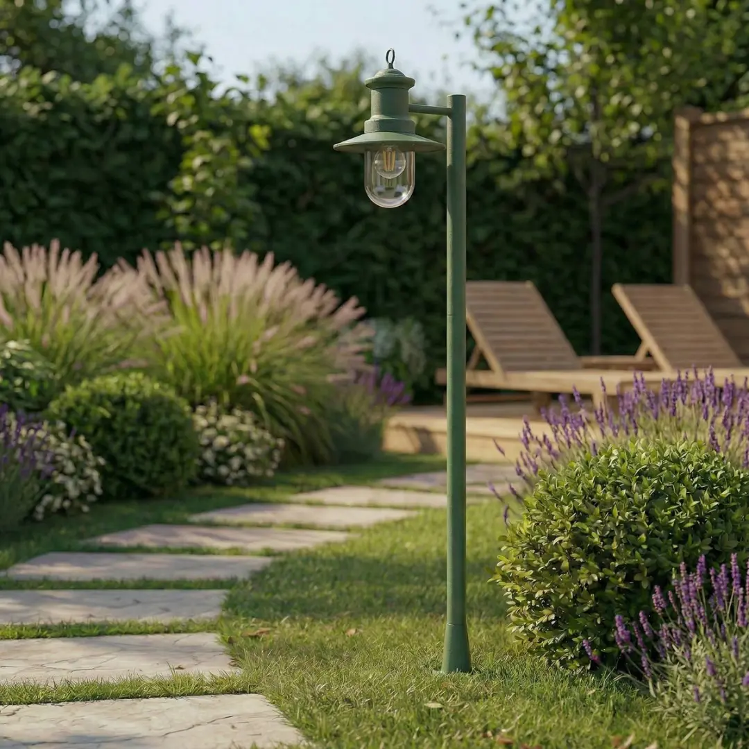 Lindby Tuinpadverlichting Staal Glas 15W E27 Groen
