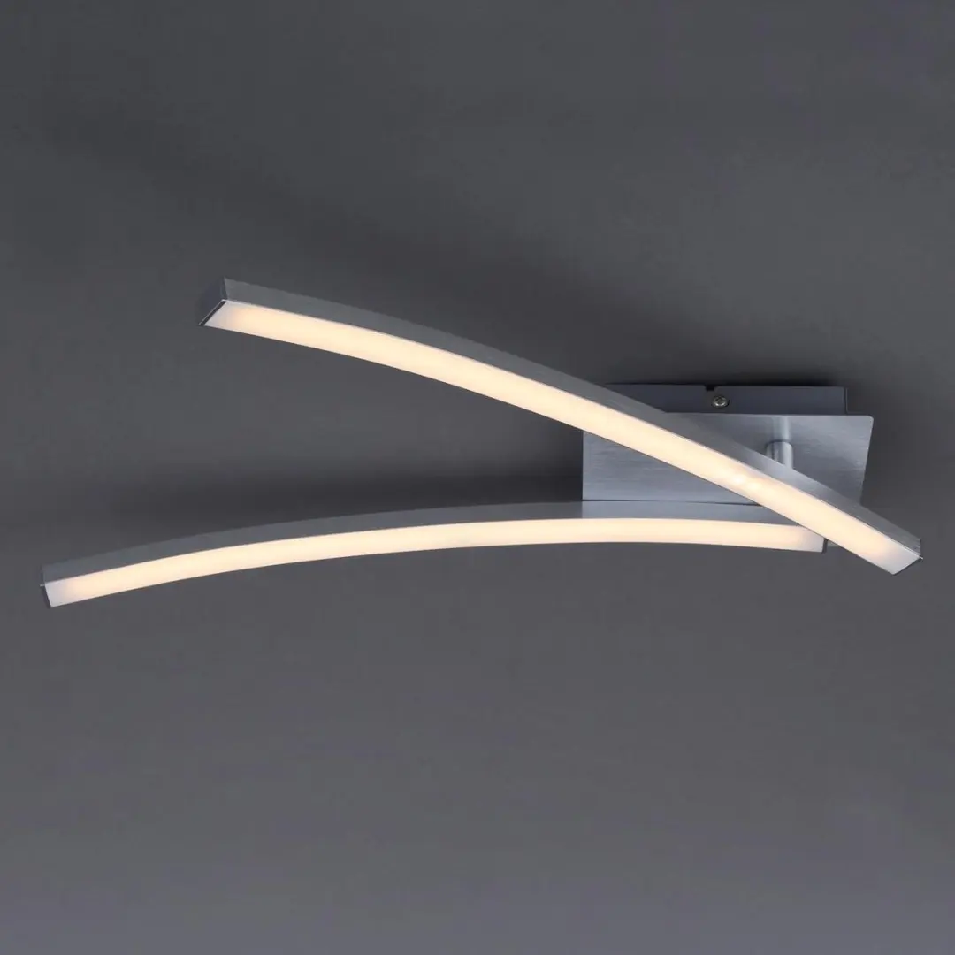 Briloner GO Plafonnière 2x6W LED - 55cm Aluminium