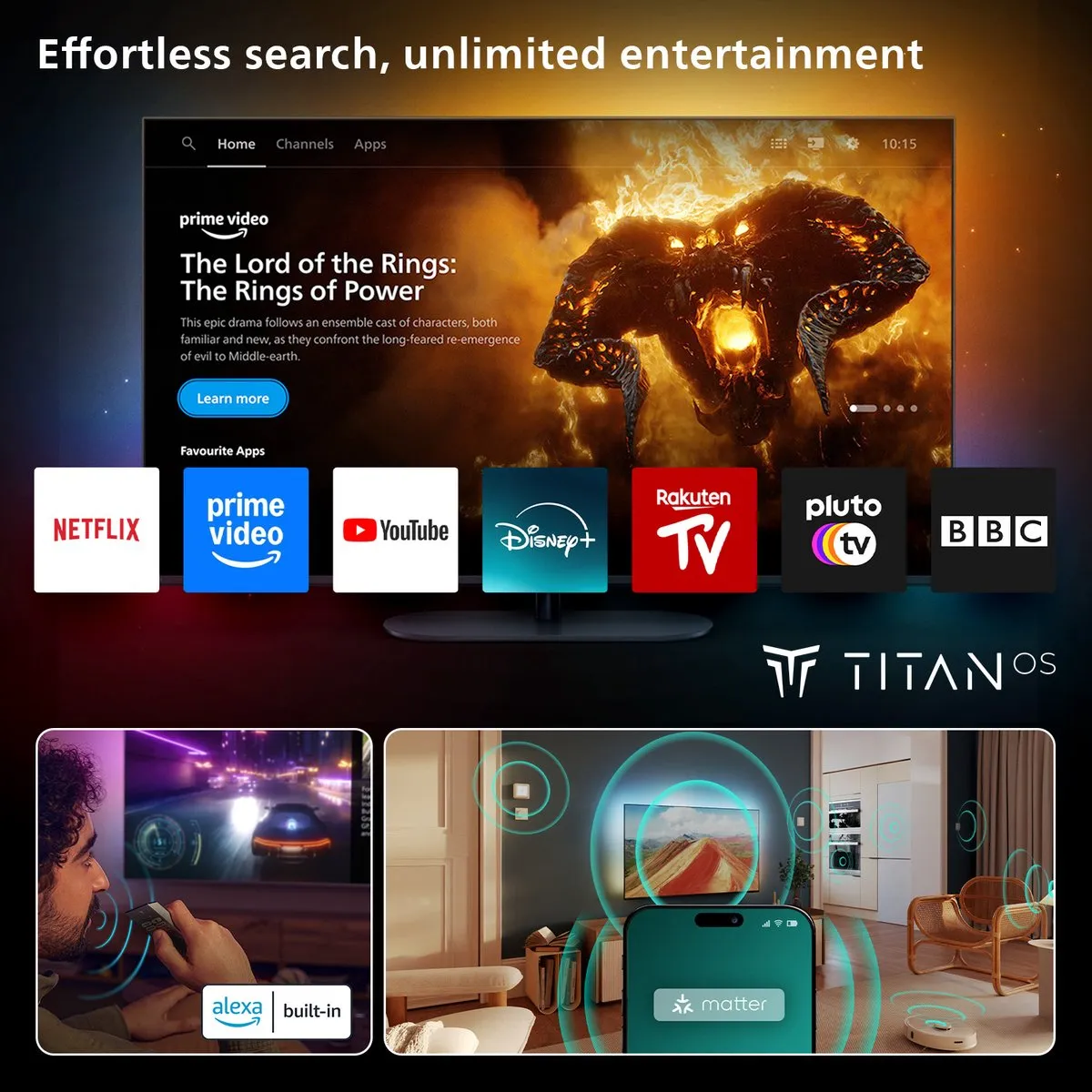 Philips 55PUS8500/12 55 inch QLED TV - Zwart