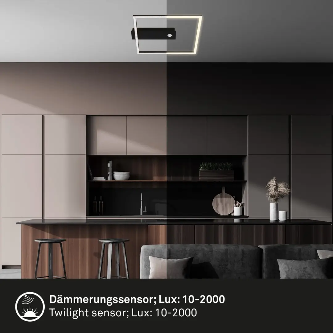 Briloner NICI LED Plafondlamp 12.5W - 32cm - Zwart