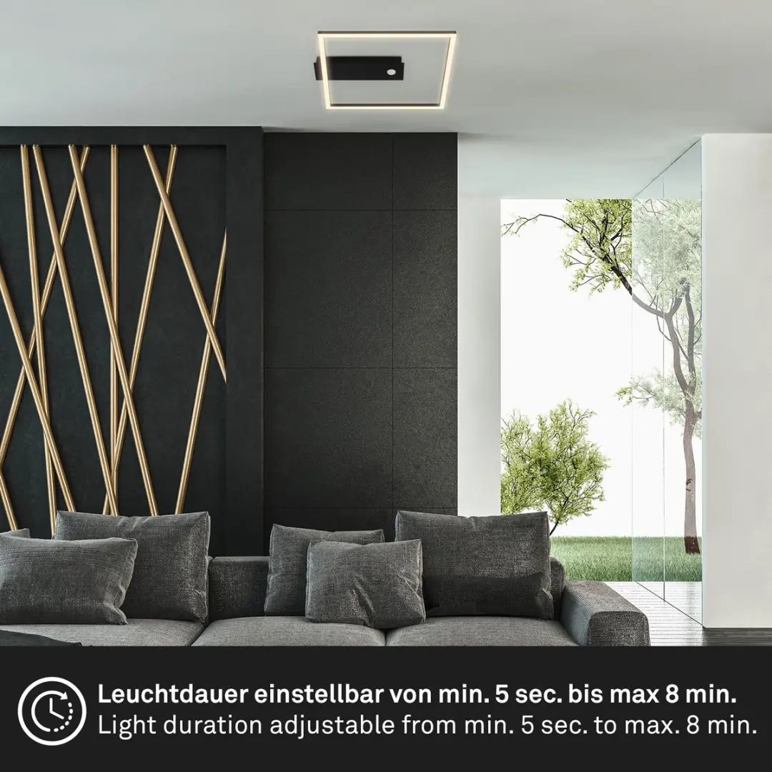 Briloner NICI LED Plafondlamp 12.5W - 32cm - Zwart