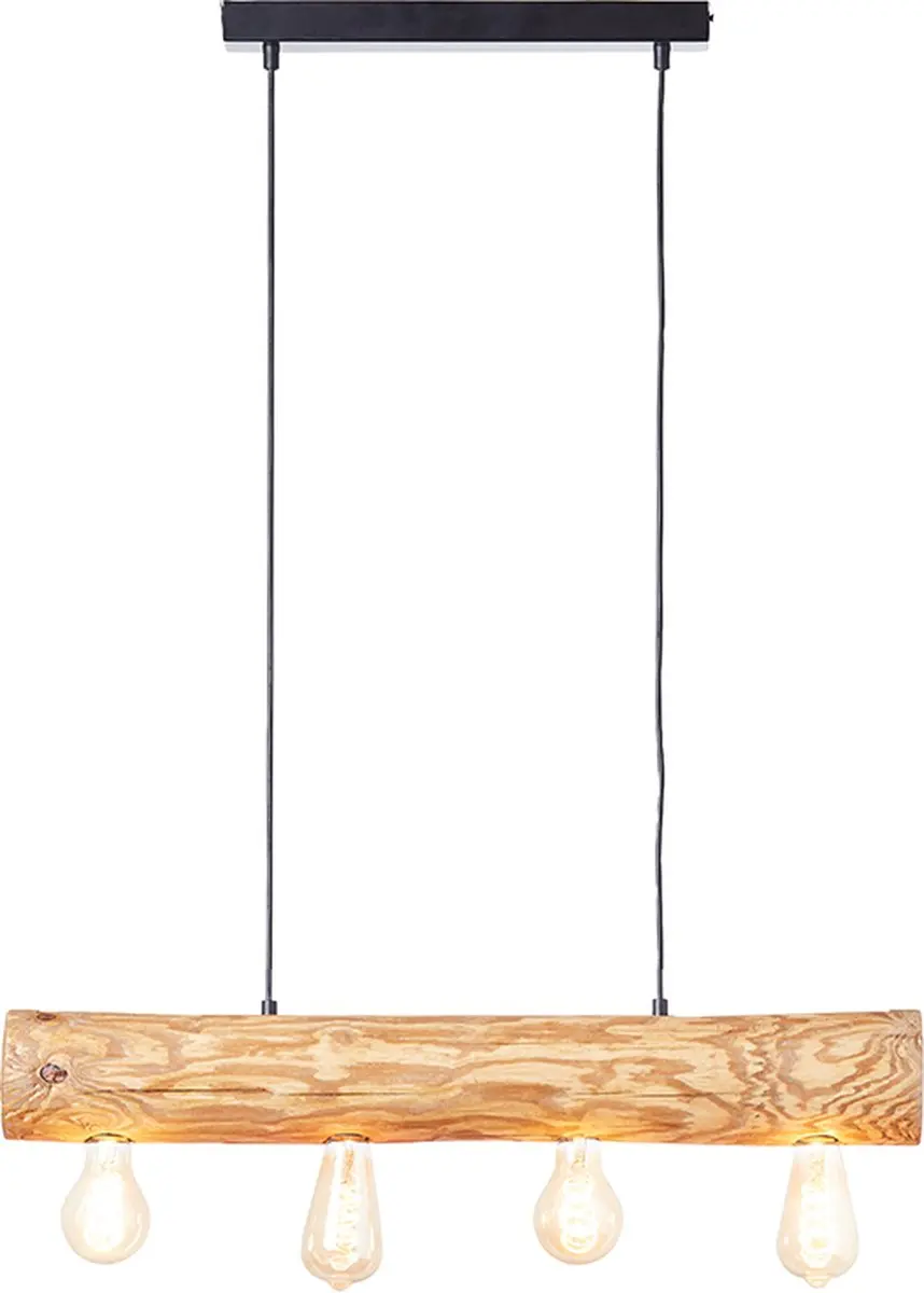 Brilliant Trabo Hanglamp 70cm - Hout - 4xE27