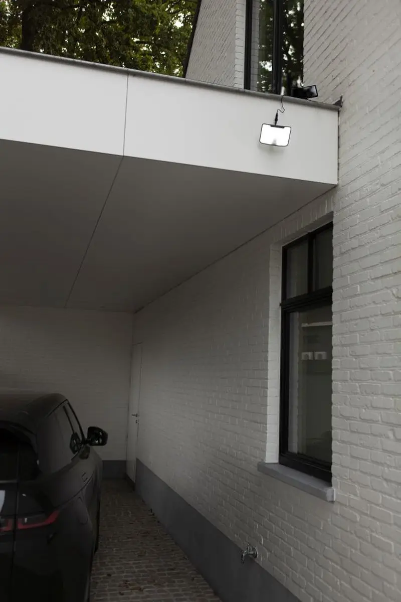 Lutec Kombo Solar Wandlamp 6W - Zwart