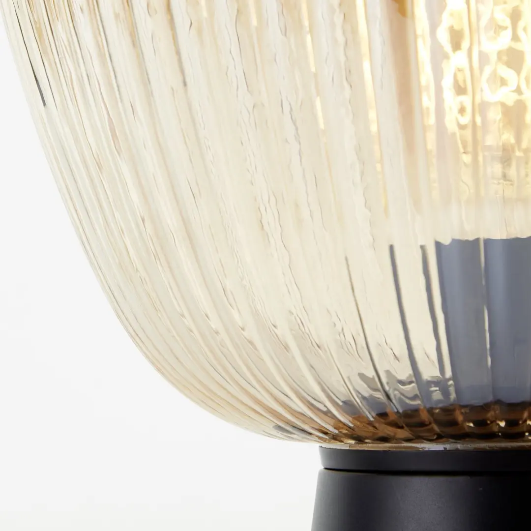 Brilliant Kaizen Tafellamp - 1xE27 Max 40W - Amber/Zwart
