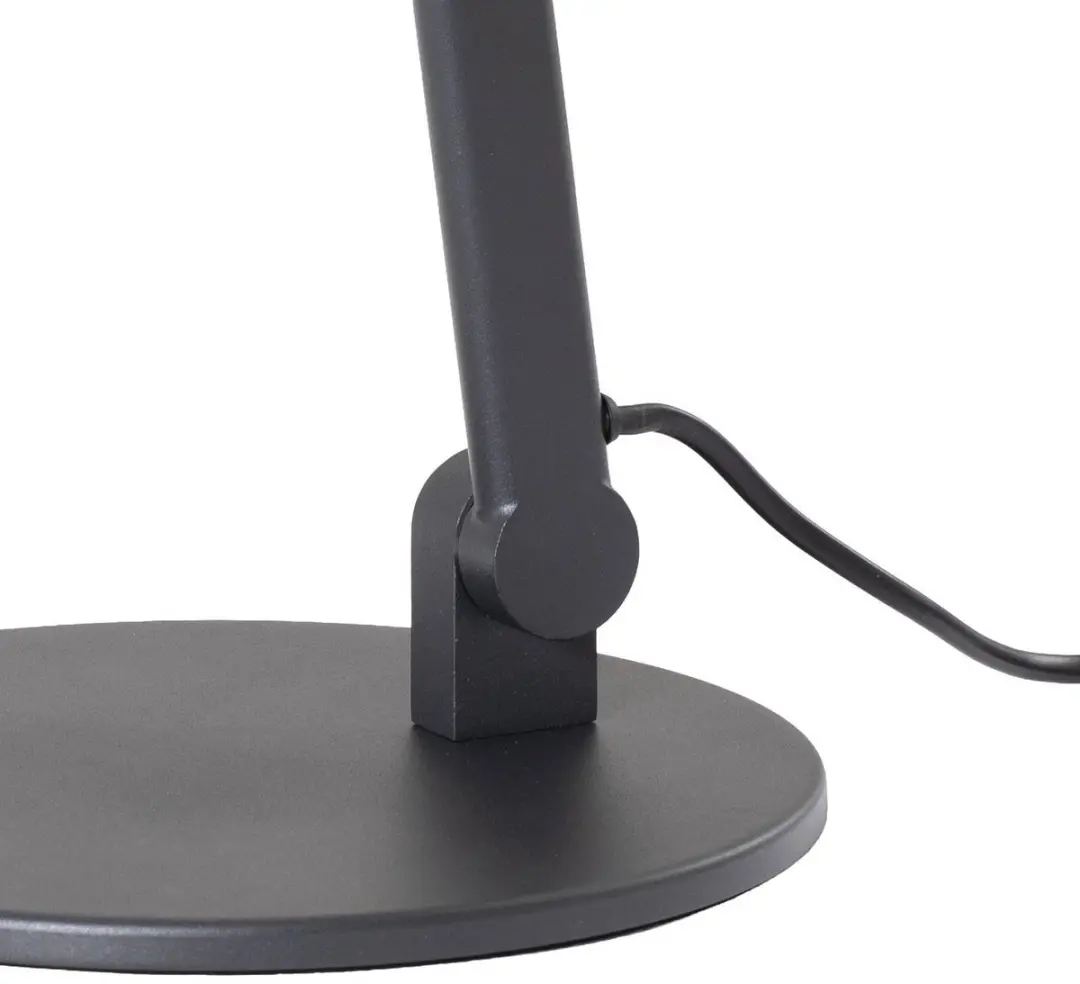 Lucande Bureaulamp Metaal 1 Licht E27 - 93,5 cm - Zwart/Goud