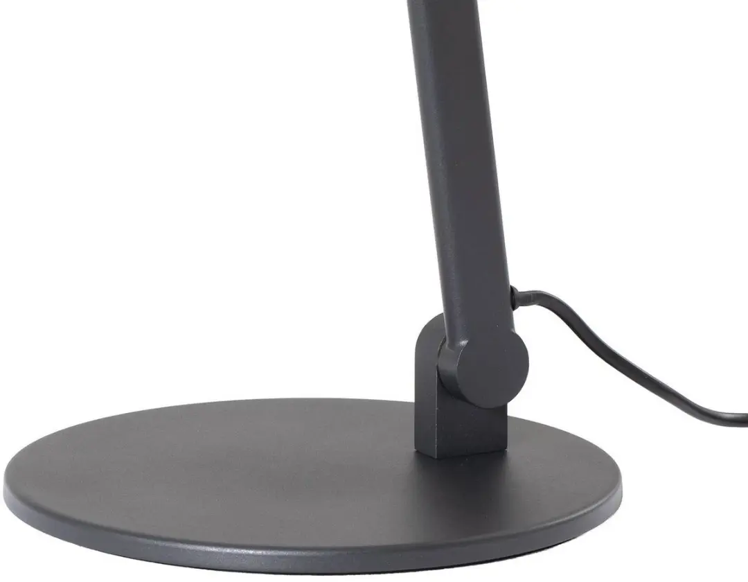 Lucande Bureaulamp Metaal 1 Licht E27 - 93,5 cm - Zwart/Goud