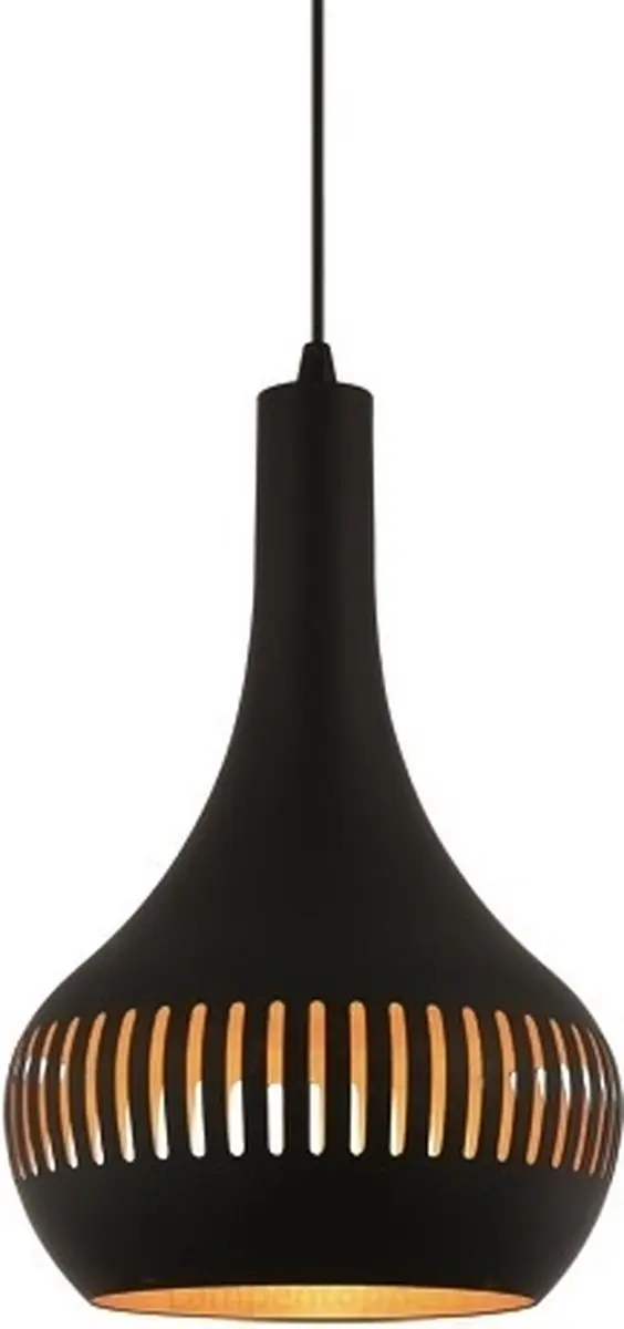 Freelight Hanglamp Canna Zwart - 3 Lichts E27 - Ø25cm