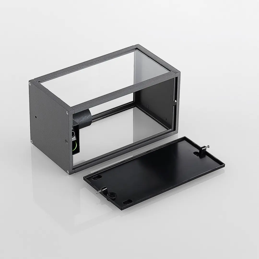 Lindby Wandlamp Buiten Aluminium Glas 1 Licht E27