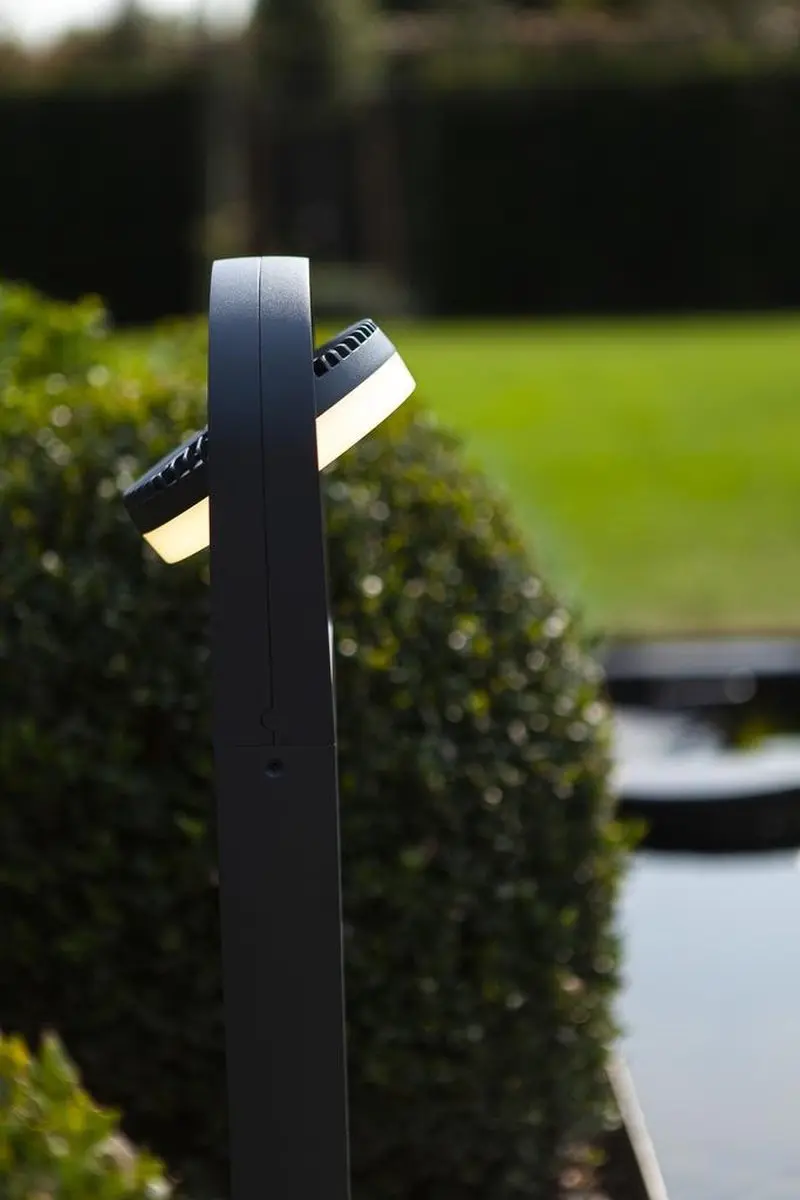 Lutec Fele Tuinpaal LED 13.5W - Donkergrijs