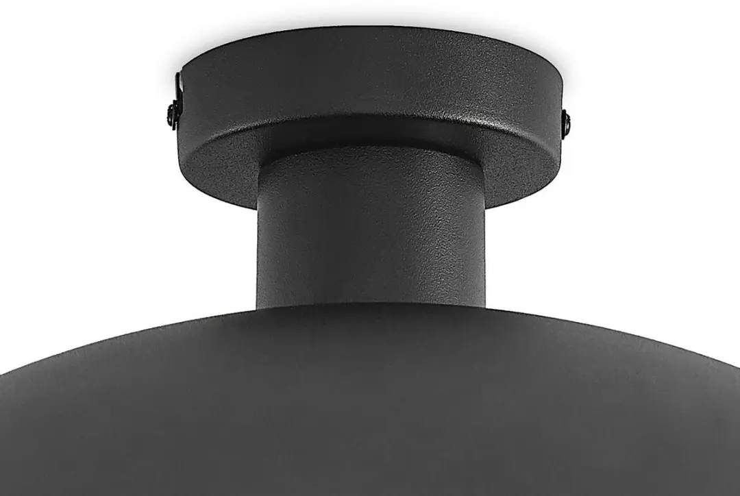 Lindby Plafondlamp 1 Licht - Ø40cm - Zwart/Goud