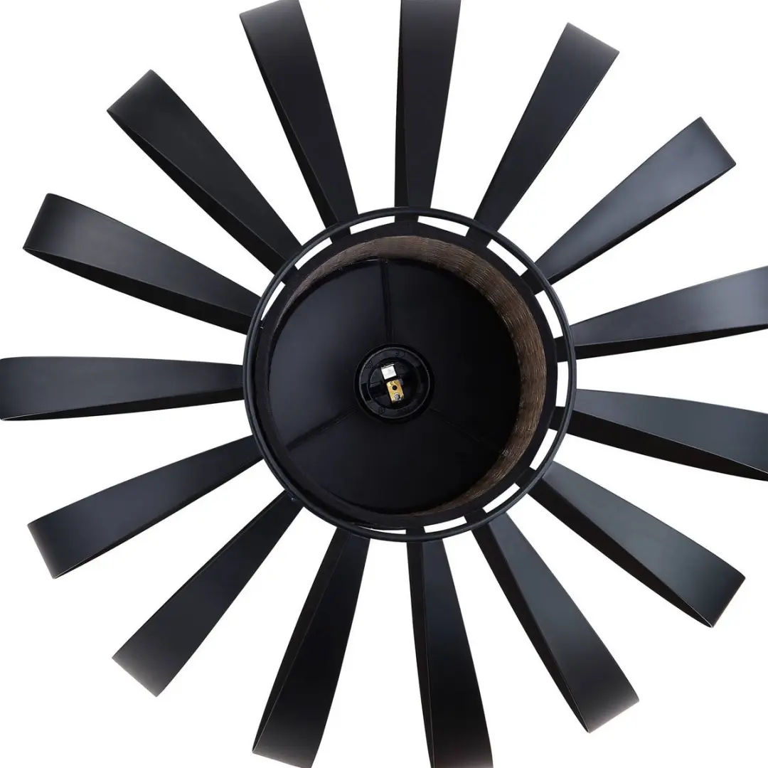 Lindby Driepoot Vloerlamp 1 Licht - Zwart/Licht Hout