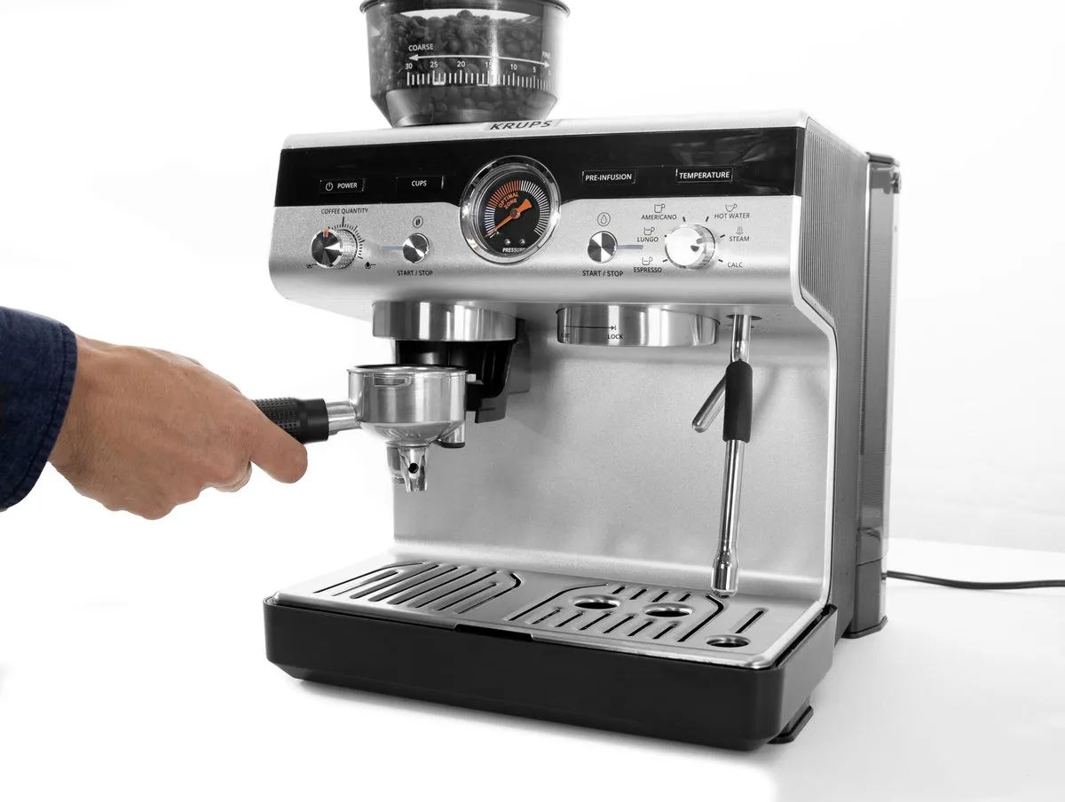 Krups Precision XP801T10 Pistonmachine - 3,5L - Zwart/Roestvrijstaal