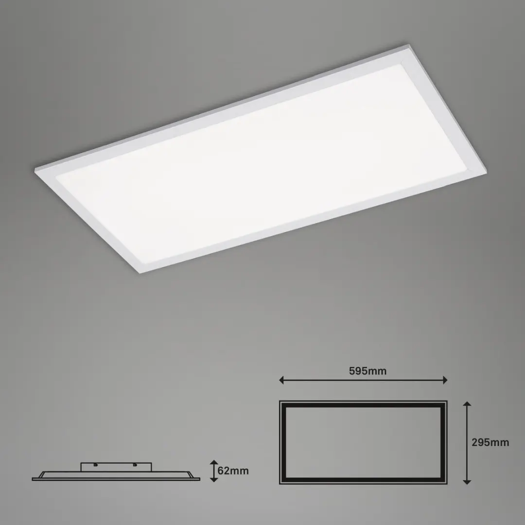 Briloner LED Plafondlamp 24W - 2.400 Lumen Wit