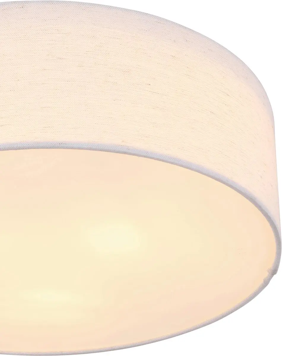 Globo Ava Plafondlamp - 3x E27 - Ø40cm - Wit Metaal