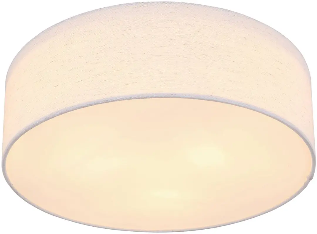 Globo Ava Plafondlamp - 3x E27 - Ø40cm - Wit Metaal