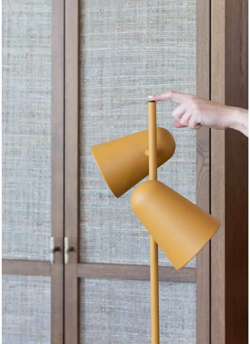it's about RoMi Salamanca Vloerlamp - Geel - 28x28x145cm