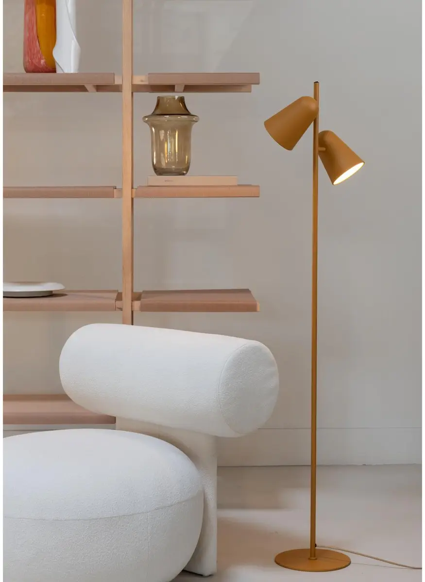 it's about RoMi Salamanca Vloerlamp - Geel - 28x28x145cm