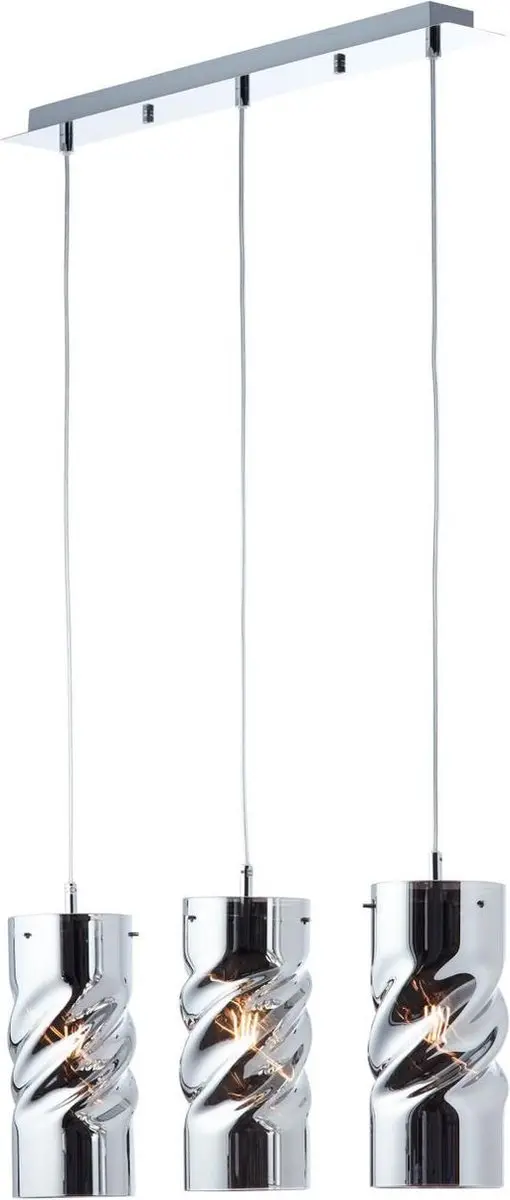 Brilliant Curly Hanglamp 3-vlams - Chroom - 3x E27