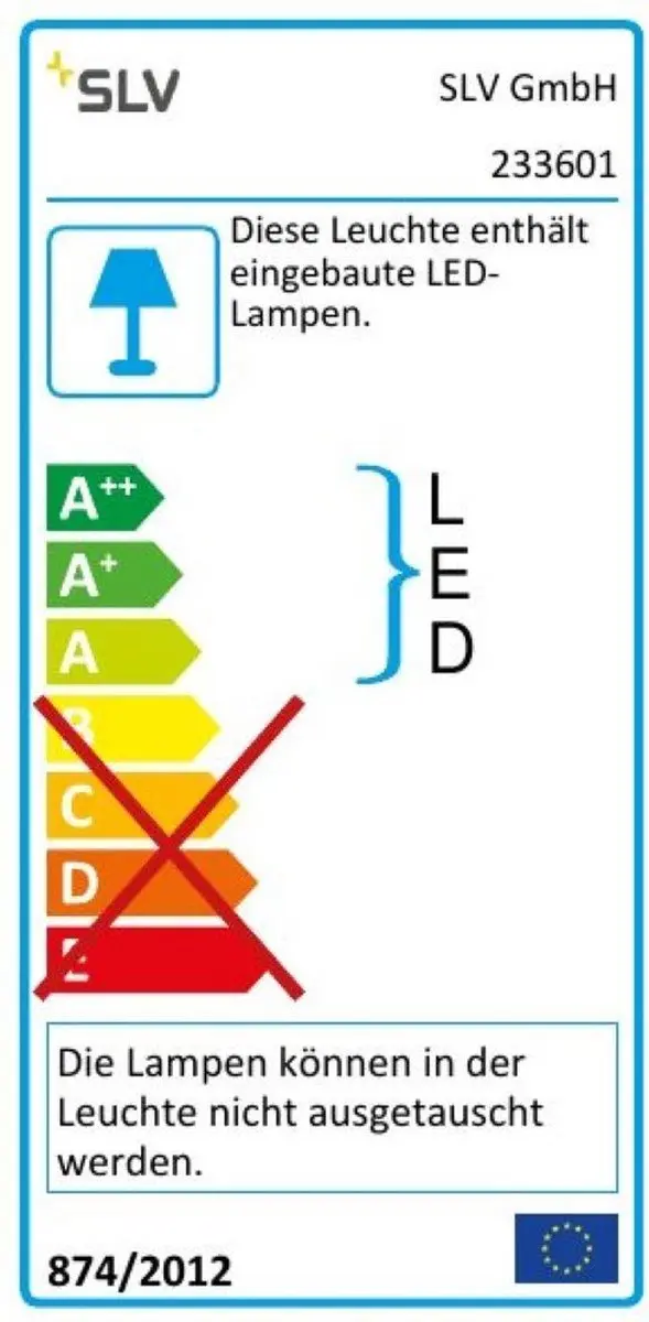 SLV Downunder Out LED S Wandlamp 17W - Wit