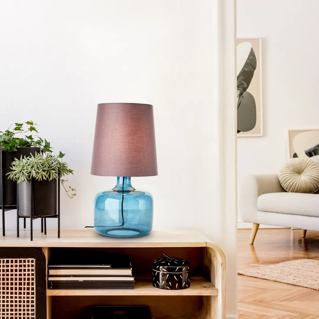 Brilliant Hydra Tafellamp 60W - Blauw/Taupe