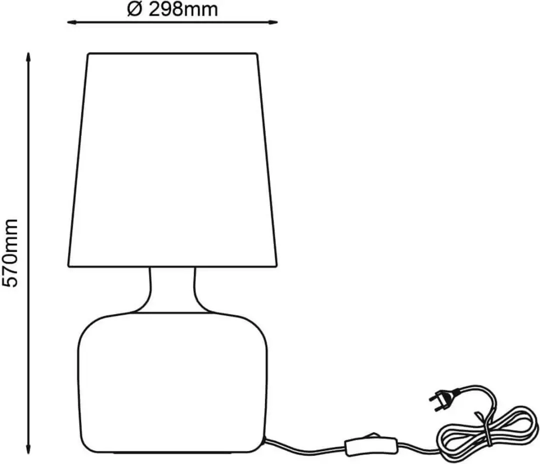 Brilliant Hydra Tafellamp 60W - Blauw/Taupe