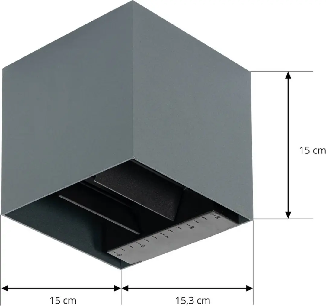 PRIOS Solar Buitenverlichting 3.75W - Antraciet - afbeelding 6 van 6