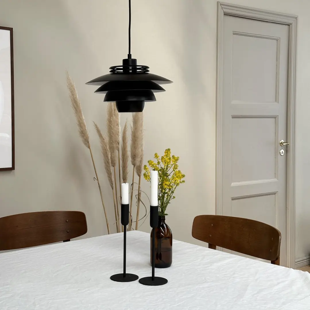 Dyberg Larsen Ejka Hanglamp - Zwart - Ø30cm