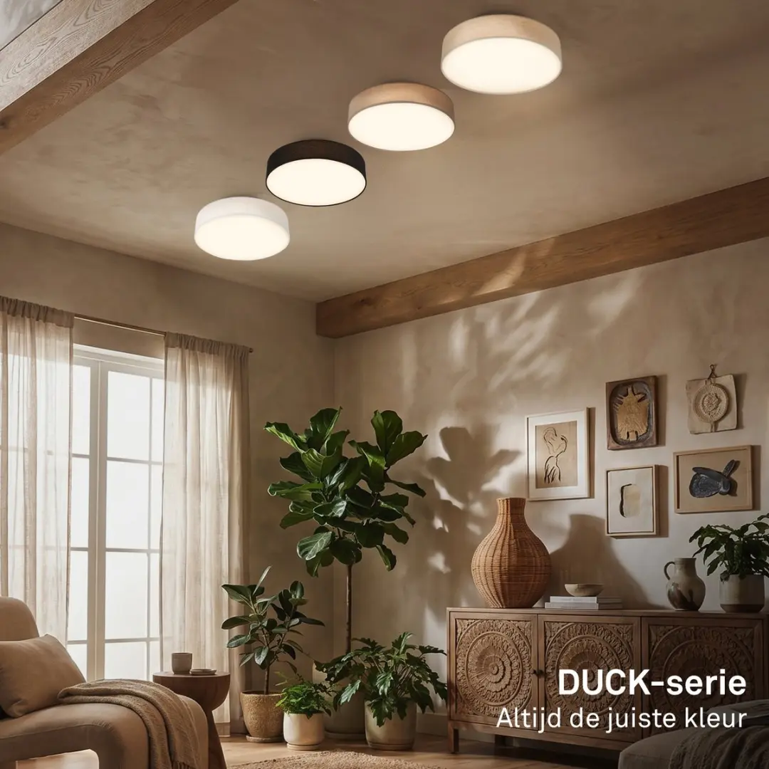 Briloner Duck LED Plafondlamp 24W - Ø38cm - Beige