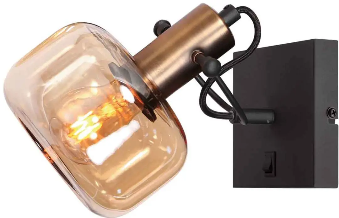 Steinhauer Wandlamp Glaslic 3864BR