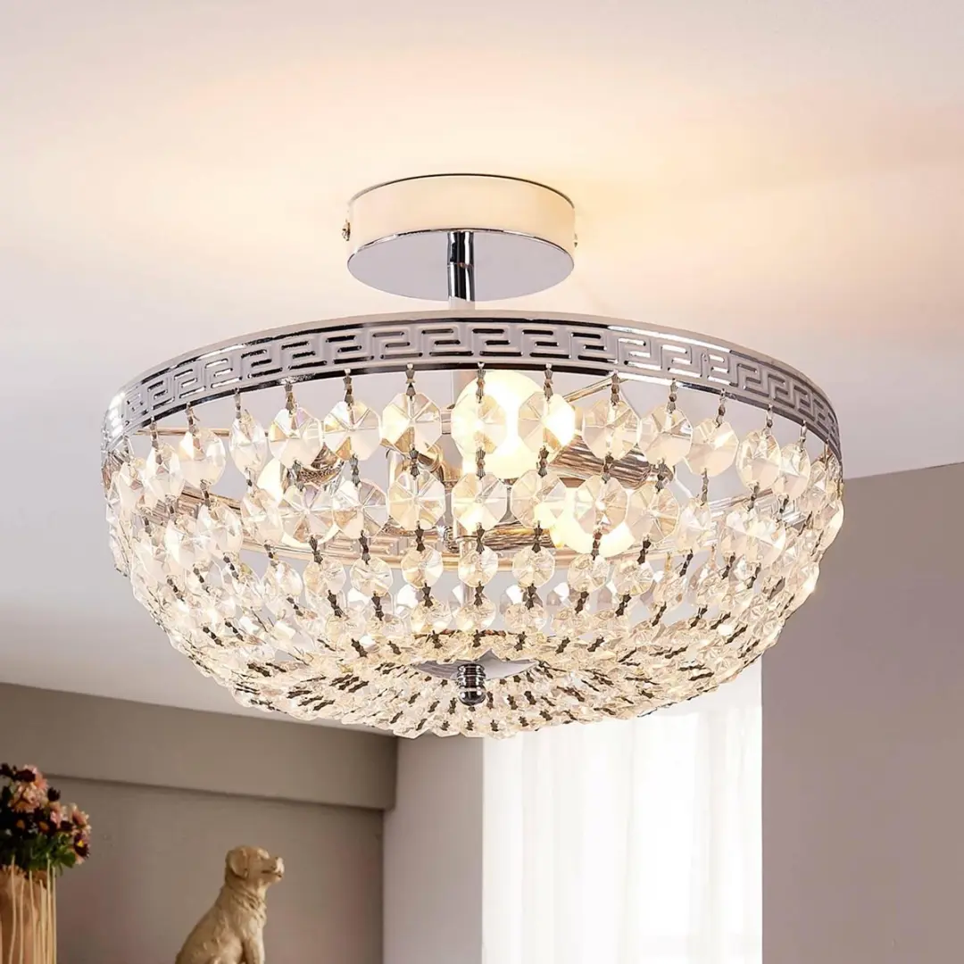Lindby Plafondlamp Kristal 3-Lichts