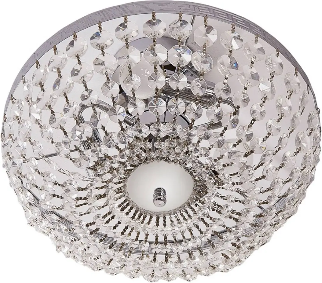 Lindby Plafondlamp Kristal 3-Lichts - Ø35cm - Chroom