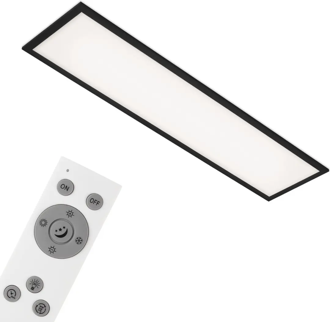 Briloner Piatto LED Plafondlamp 24W - 100cm - Zwart