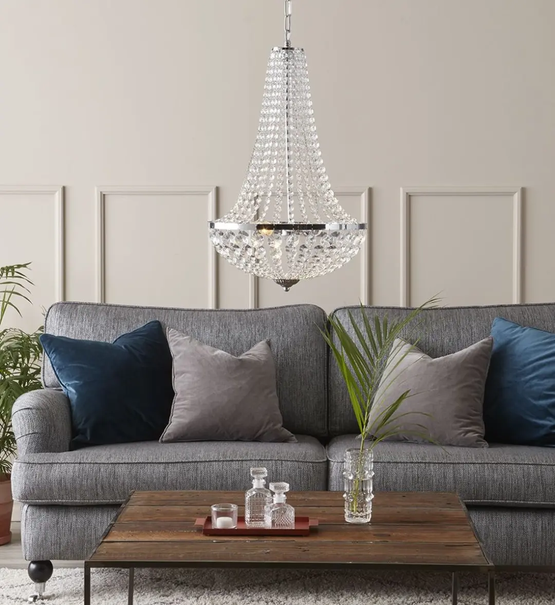 Markslöjd Chroom Kristallen Hanglamp 2 Lichtpunten
