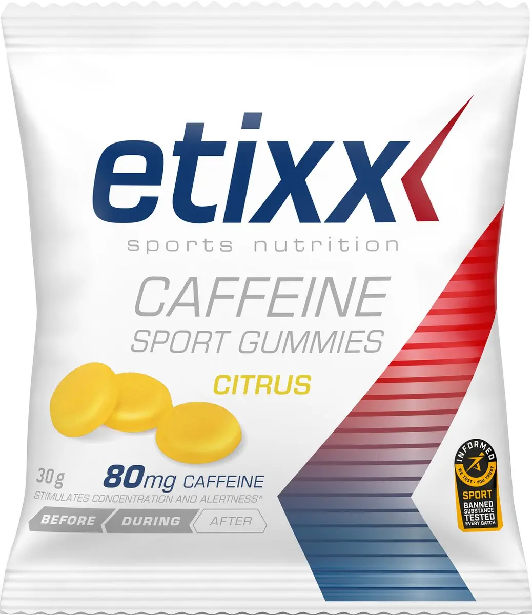 Etixx Cafeïne Sport Gummies 12x30g - 80mg Cafeïne