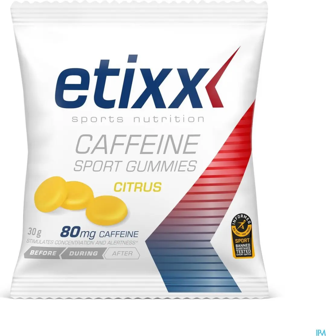 Etixx Cafeïne Sport Gummies 12x30g - 80mg Cafeïne