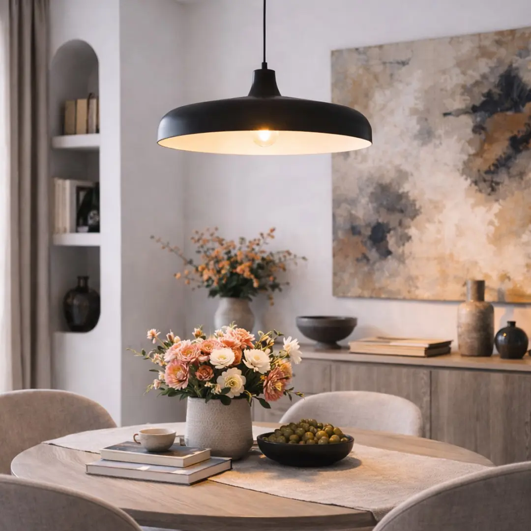 Steinhauer Hanglamp Krisip 2677ZW - Zwart - Ø50cm