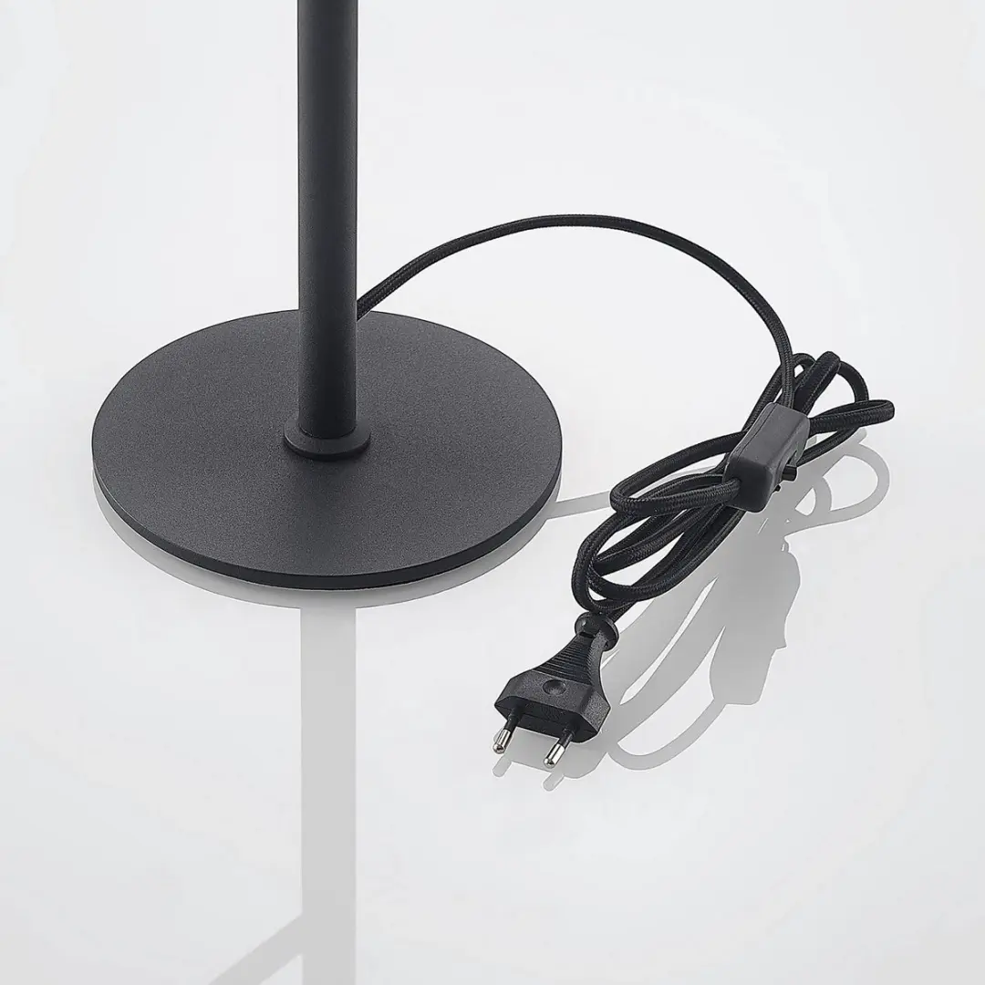 Lucande Tafellamp 2-lichts - Staal/Aluminium 55cm - Zwart/Goud