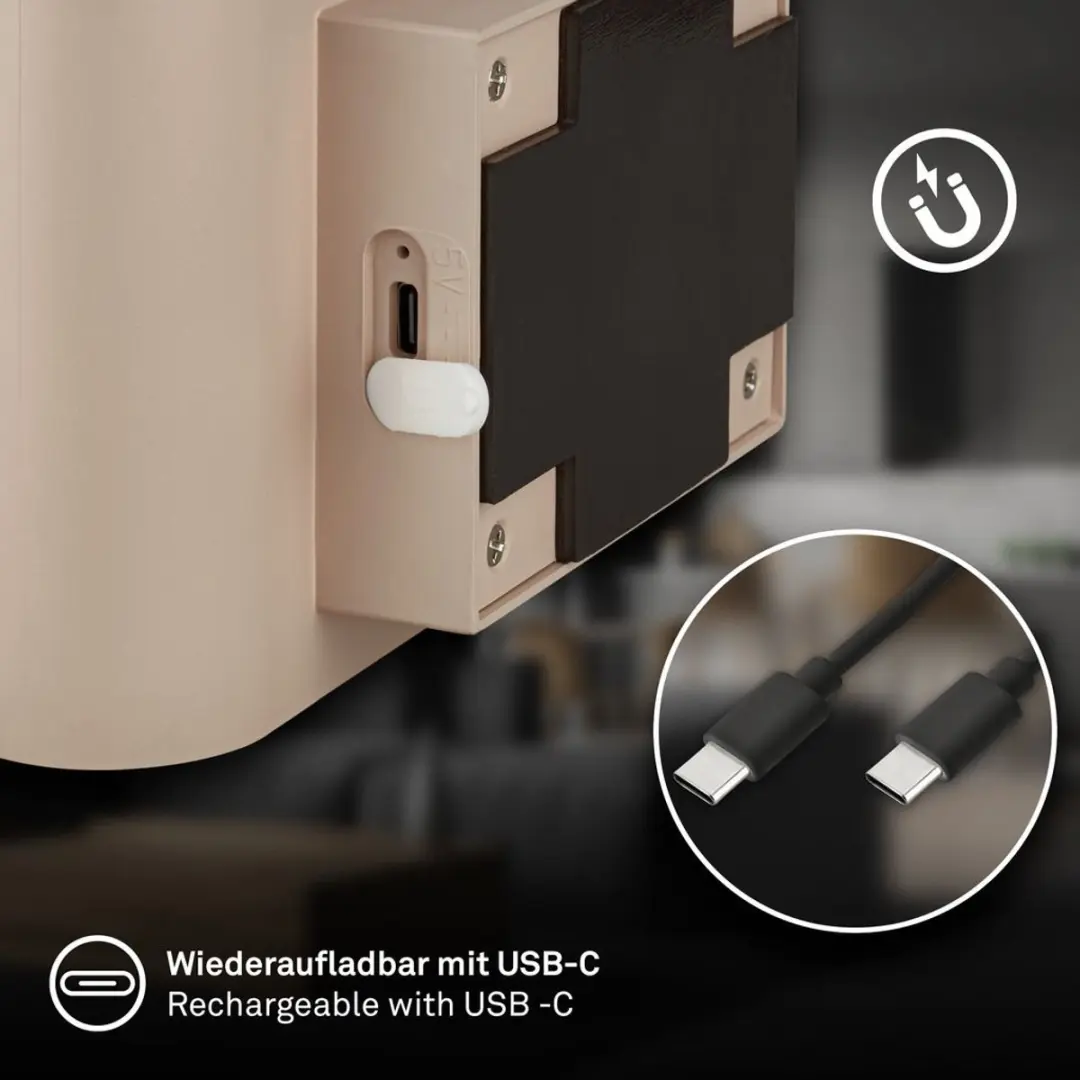 Briloner Chet LED Wandlamp Beige - 5W Warm Wit