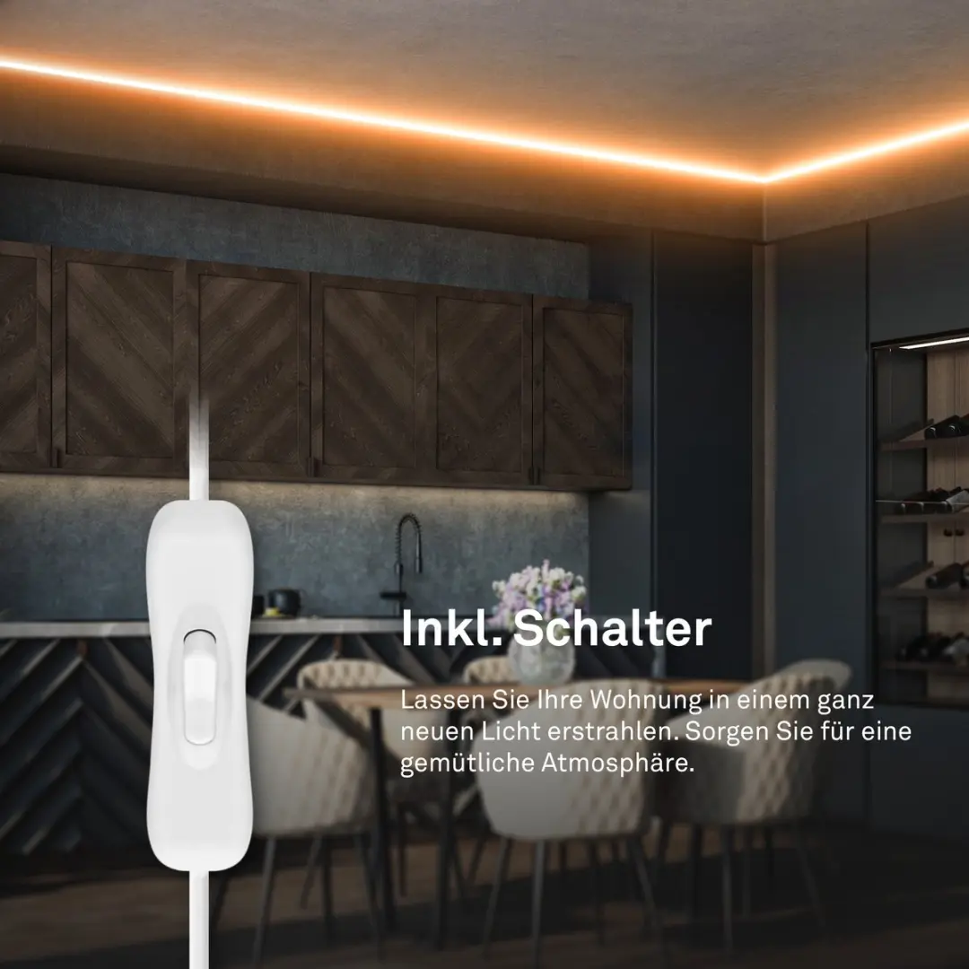 Briloner Pimp Your Stripe LED-strip 2m Warm Wit - 3000K