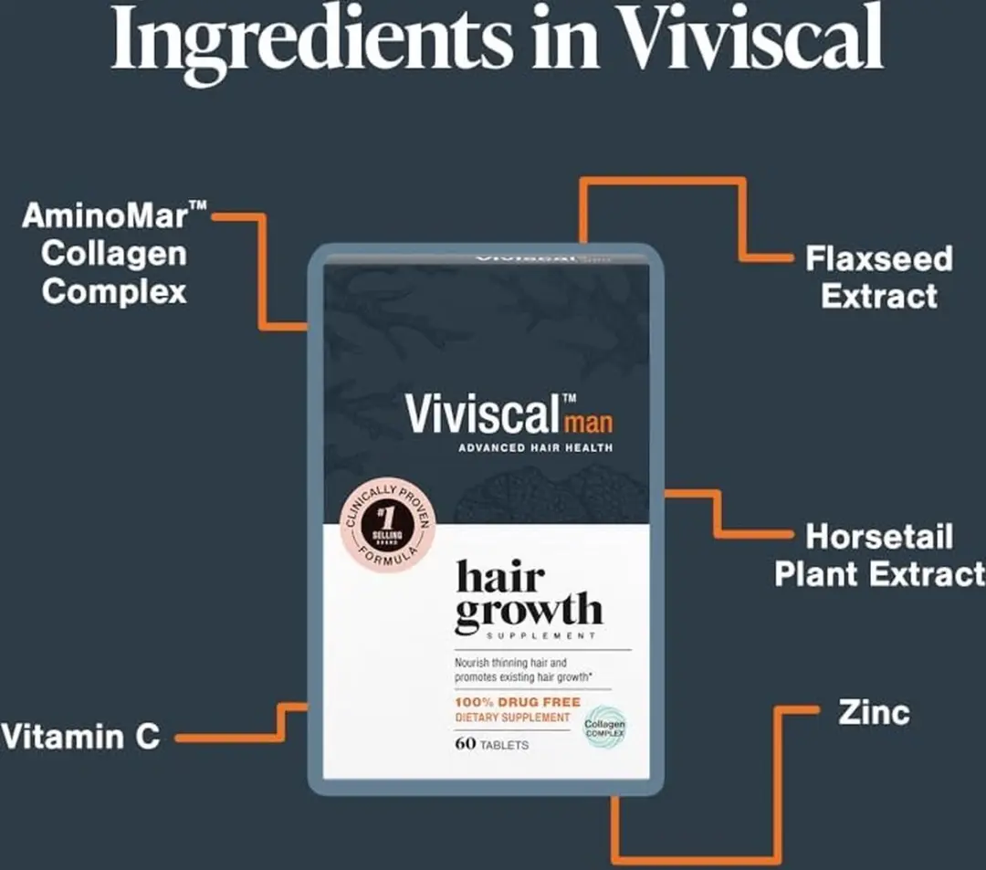 Viviscal Man Haargroei Supplement 180 Stuks