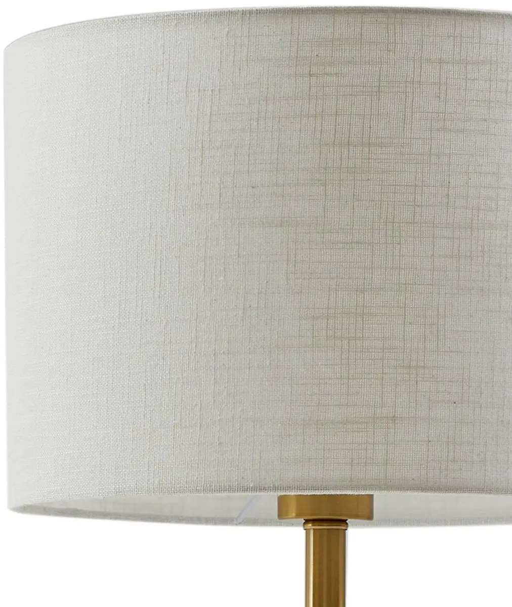 Lindby Tafellamp 1 Licht - 30cm - Wit/Grijs/Goud