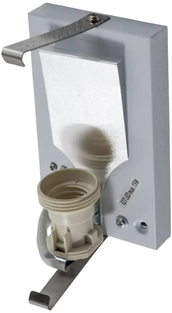Lindby Wandlamp Glas Metaal 1 Licht E27 - 21cm - Wit/Chroom