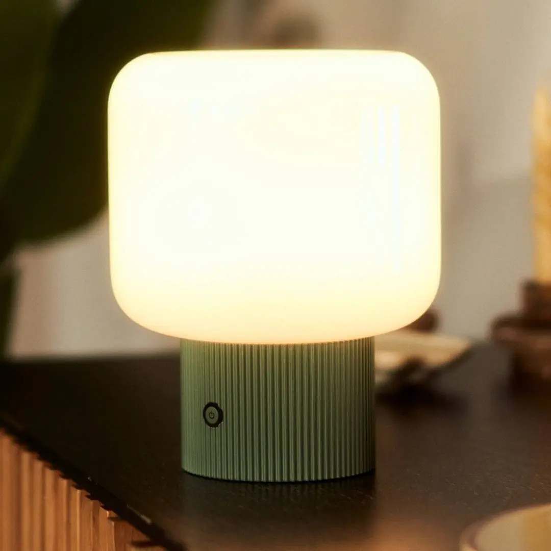 Lucande LED Tafellamp CCT - 1 Lichtpunt - Groen/Opaal