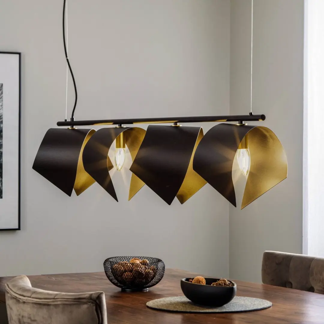 Lucande Hanglamp 4-Lichts Staal