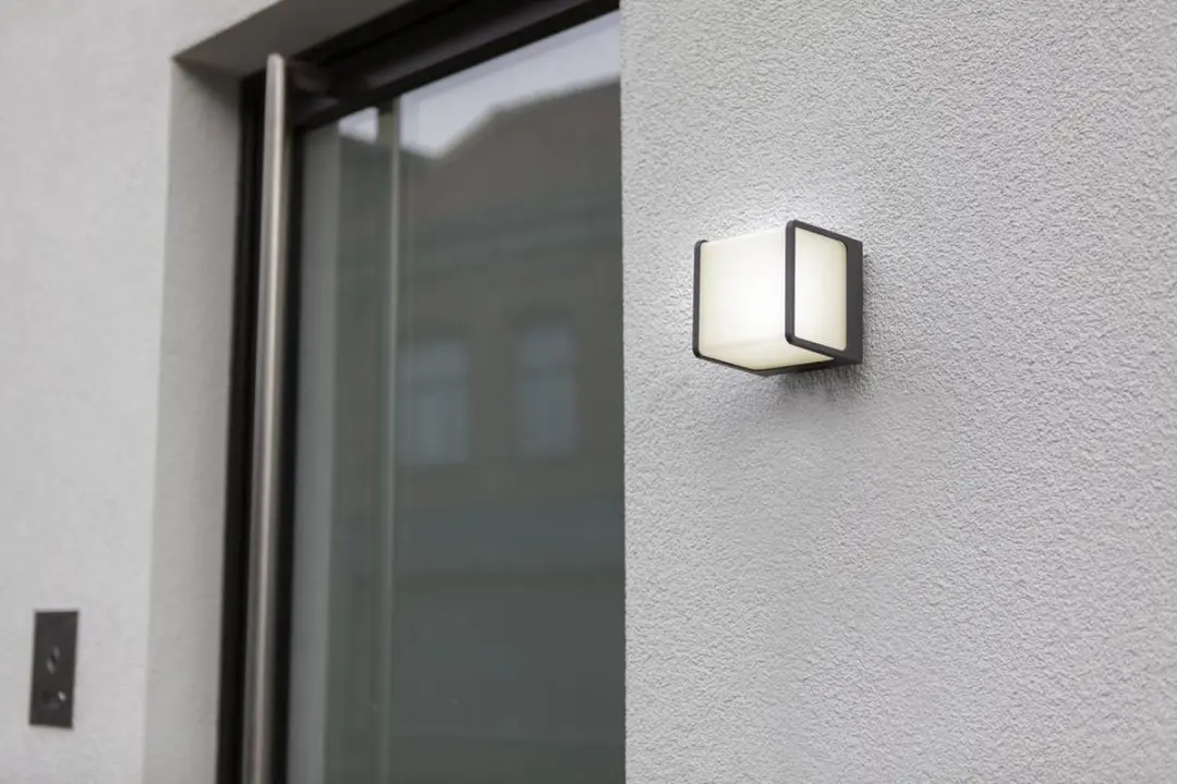 Lutec Doblo Wandlamp Buiten LED 3000K - Donkergrijs